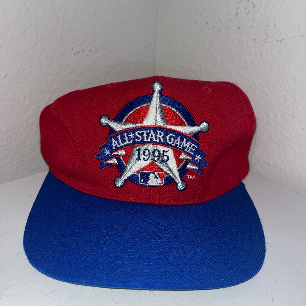 1995 AllStar Game Red  Blue Baseball Snapback Hat